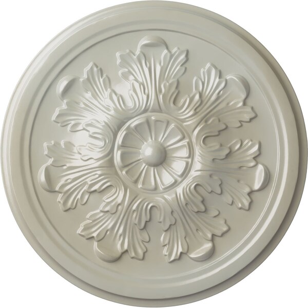 Ekena Millwork Legacy Acanthus Ceiling Medallion (Fits Canopies up to 3 1/2"), 12 3/4"OD x 7/8"P, Flash Blue CM12LEFBS - main